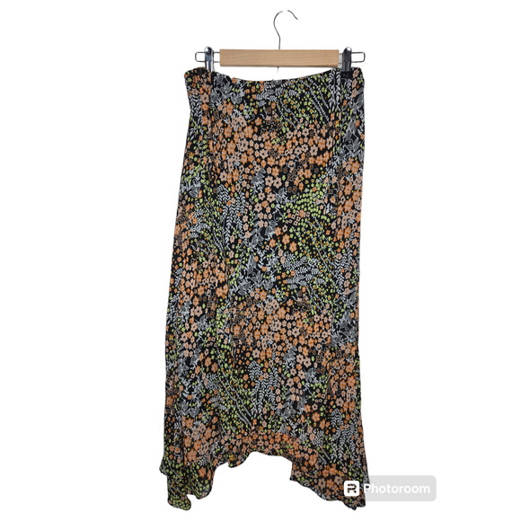 JBS Y2k 90s Boho Hippi Floral Maxi Skirt - Picture 2 of 5